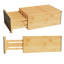 Ensemble de 6 diviseurs de tiroir en bambou, organisateurs de tiroirs extensibles réglables pour le rangement des vêtements et des commodes-125785596