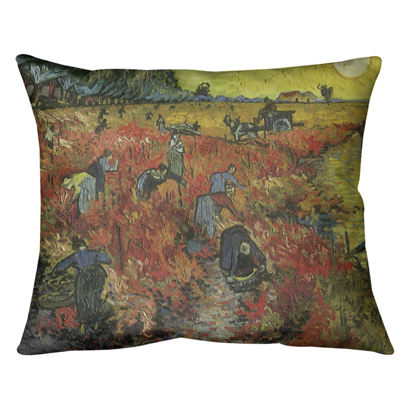Coussin The Vineyard, Bourre en polyester, 20 po x 14 po, Jaune