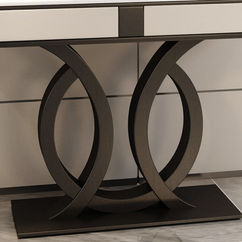 Italian-style simple console table, 33.5" H x 55.1" W x 13.8" D