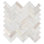 Auralie Herringbone 12 in. x 12 in. Polished Marble Mosaic Floor and Wall Tile