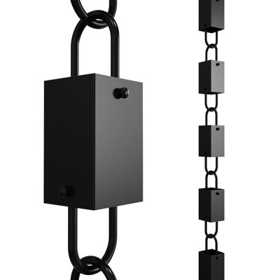 Square Link Rain Chain - 8.5 FT
