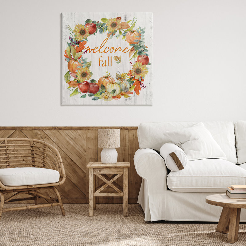 Art mural sur toile Welcome Welcome, H 36 po x l 36 po