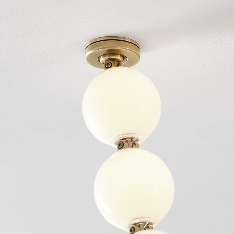 Perle 240 Chandelier, Hand Rubbed Antique Brass, 2700K