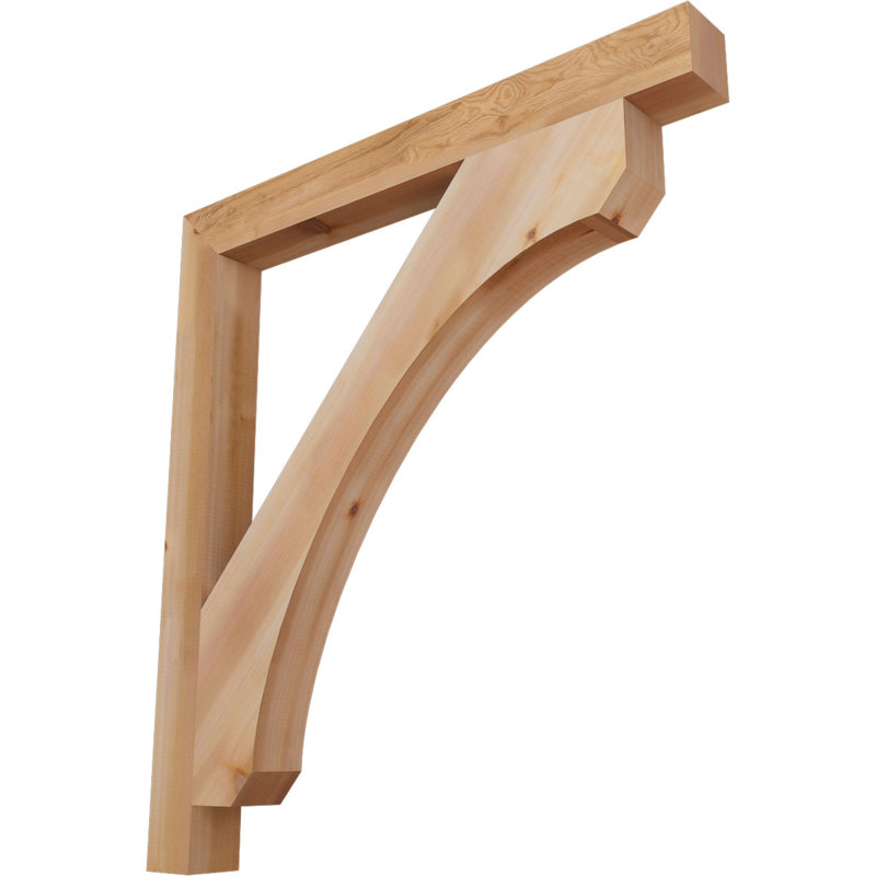 Support en bois rustique Legacy Block, Cèdre rouge, Lisse, H 44 po x l 3,5 po x P 40 po