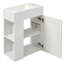Meuble-lavabo de 18,5 po de style rustique avec lavabo en résine facile à utiliser, meuble sous-lavabo, rangement latéral, construction à fermeture en douceur de 18,5 po, compartiment de rangement, fonction, finition élégante-585229189