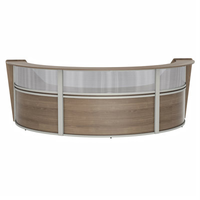Pecor 2 Person U-Shaped Synthetic Laminate Reception Desk