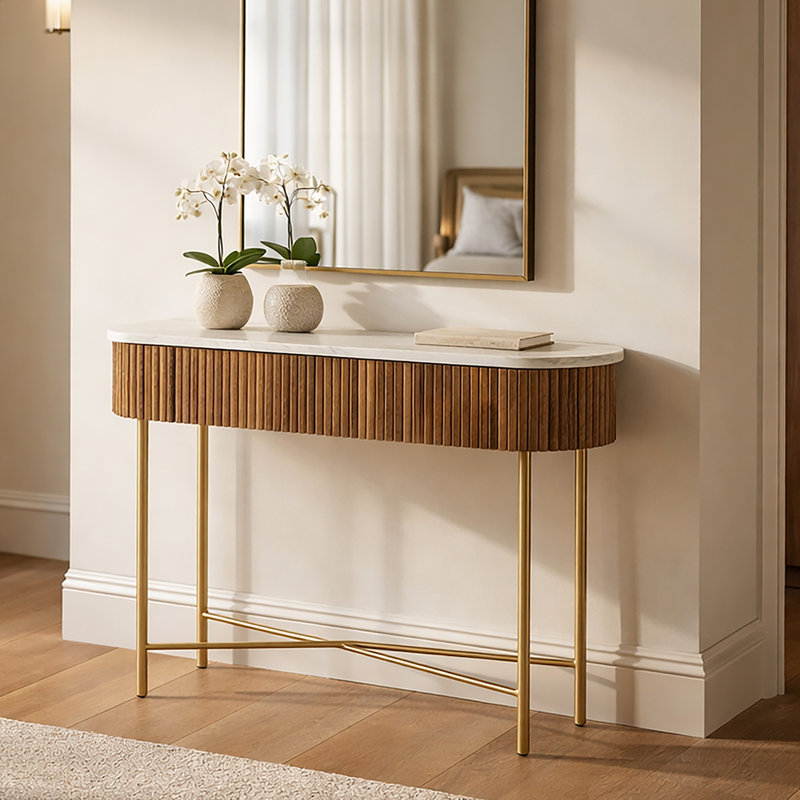 Console Reyna Noyer, Walnut/White