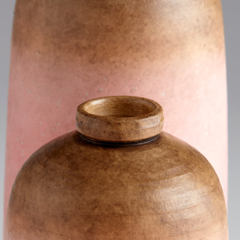 Vase de table Sandy, H 12 po x l 6,5 po x P 6,5 po