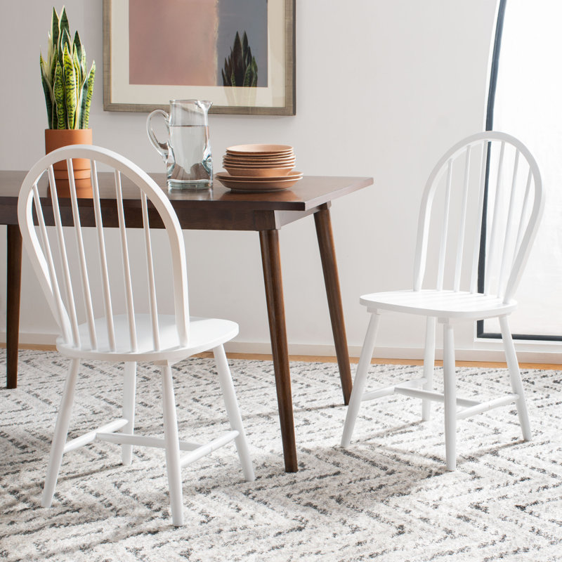 Bella Solid Wood Side Chair, White