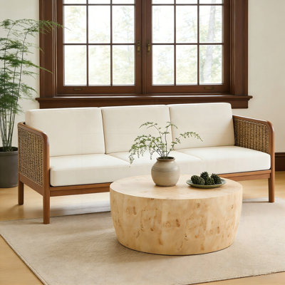 Round Wood Coffee Table