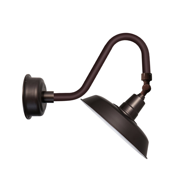 Luminaire de grange d’extérieur à del oldage, Bronze acajou