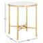 Myrtise Forged Metal Round Accent Table