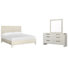 Rigsby King Panel Bed And Drawer Dresser With Landscape Mirror