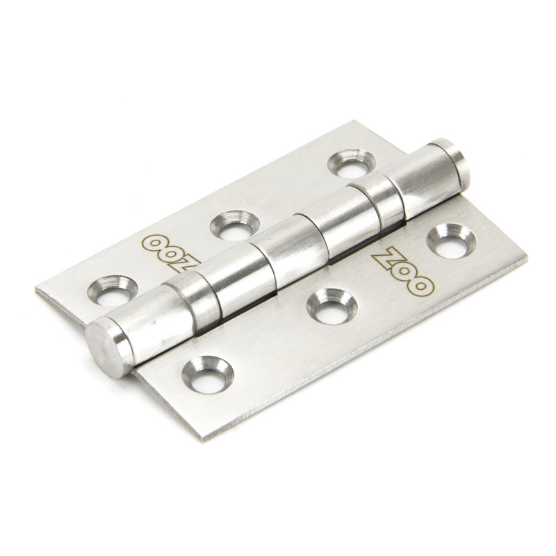 7.6cm H x 5.3cm W Butt Bearing Pair Door Hinges, Satin Stainless Steel