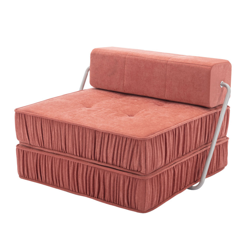 Orange Folding Sofa, Orange