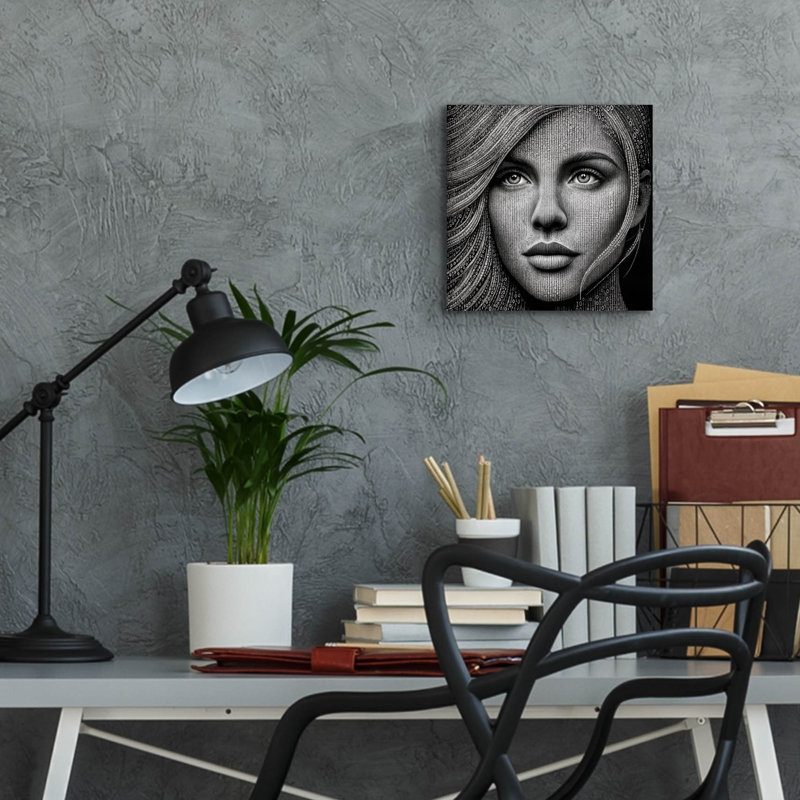 «Identity» par Rey Klimt, art mural en verre acrylique, H 12 po x l 12 po x P 0,13 po