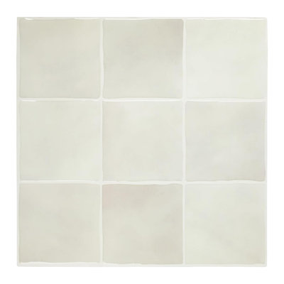 Carreau de dosseret à peler et à coller, carreaux adhésifs de mosaïque 3D adhésifs carrés 12 po x 12 po (ensemble de 10)