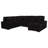 Thurston Black Storage Sectional Sofa-865987389