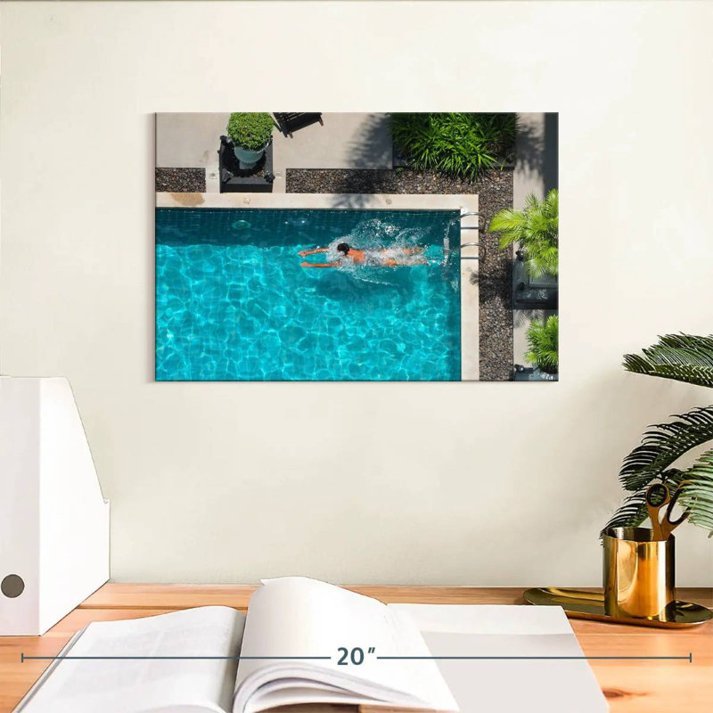 Piscine extérieure Sireci, H 8 po x l 12 po