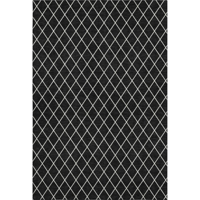 Premium Machine Washable Prisco Black Rug