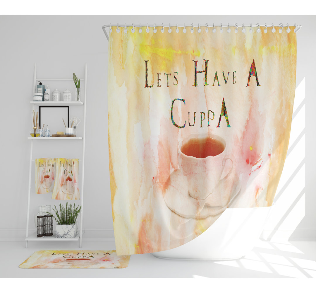 Nashwan Polyester Shower Curtain Set