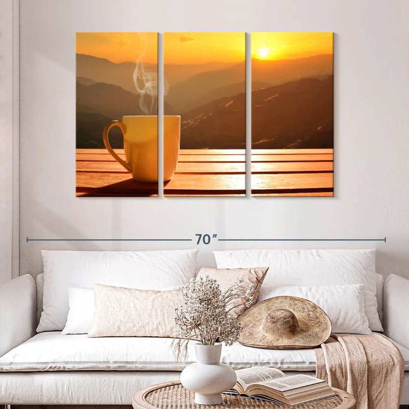 'Sunset Coffee, 32" H x 50" W