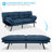 Oppelo 71'' Upholstered Convertible Sofa, Twin Sleeper Sofa Bed-2009684011