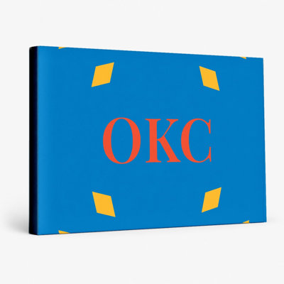 «Basketball City Colors Luxury Diamond Monogram», art mural sur toile