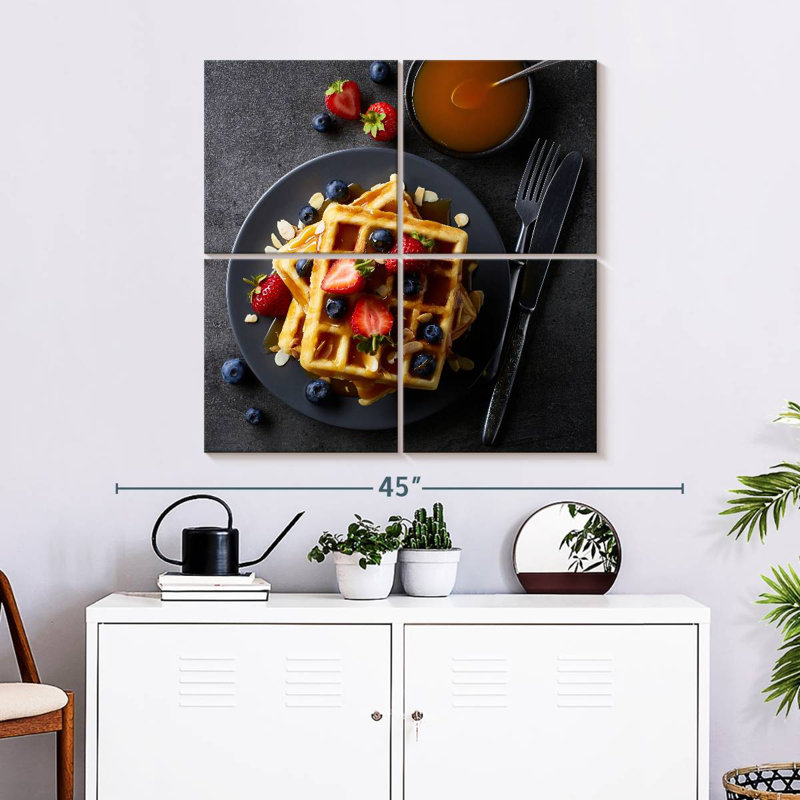 Gaufres Yarlin pour le petit déjeuner, H 32 po x l 32 po