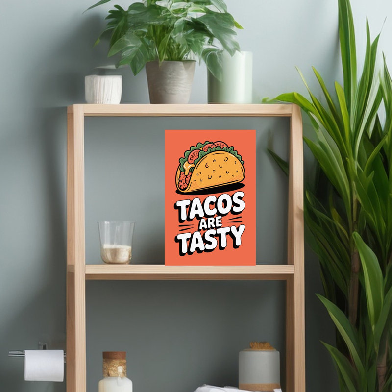 Illustration de Taco Tasty, H 18 po x l 12 po