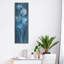  «Evening White Floral 1» par Silvia Vassileva, art mural en métal, 12 po x 36 po-1857287890