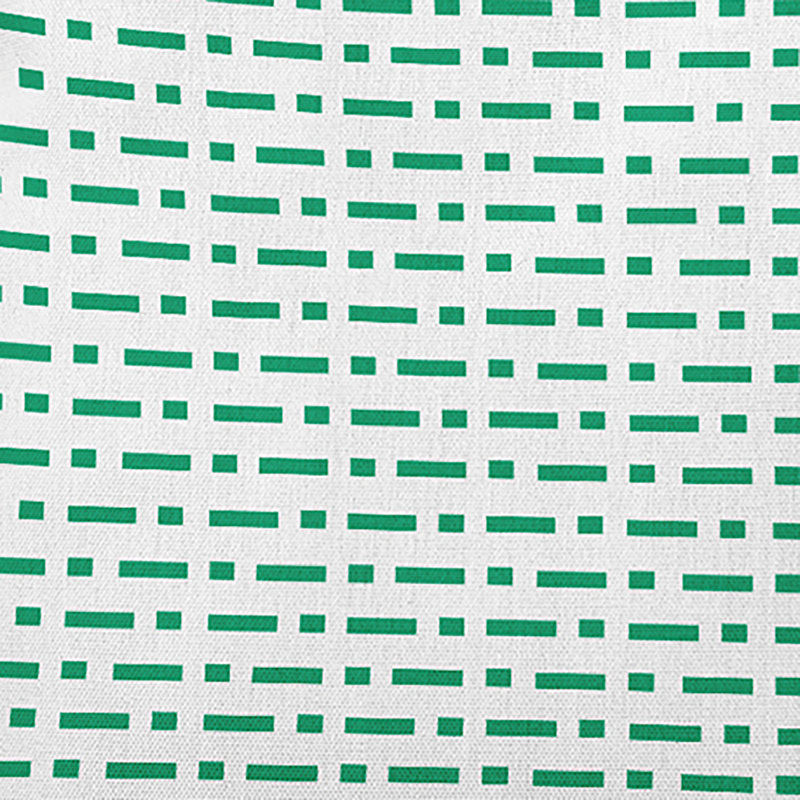 Coussin décoratif réversible Stripe A Balance, H 18 po x l 18 po, Rayures menthe véritable
