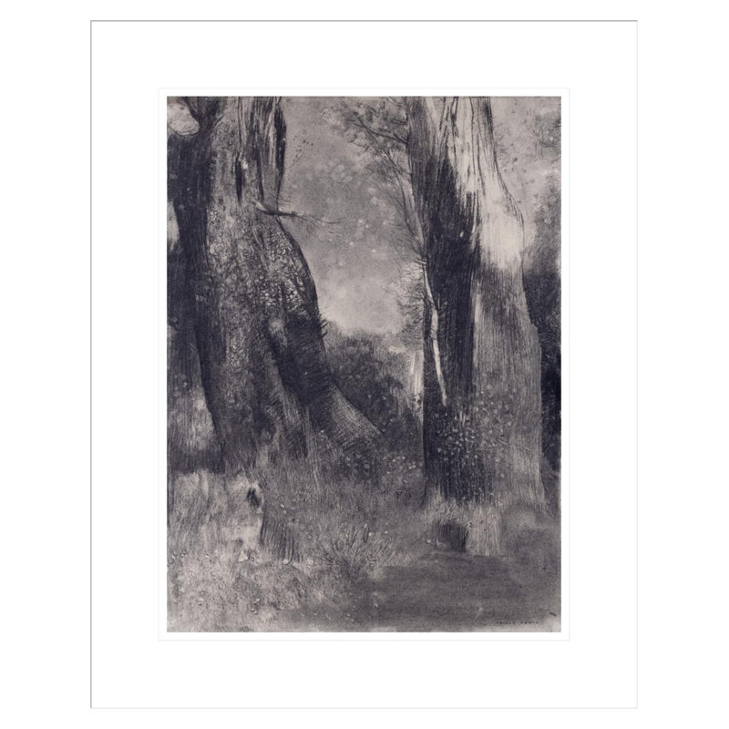 Les Arbres par Odilon Redon, impression giclée sur cadre, H 21,75 po x l 17,52 po