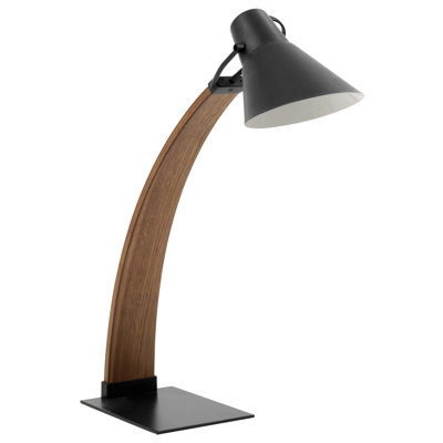 Noah Mid-Century Modern Table Lamp In Black