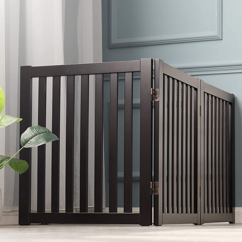 Barrière pour animaux en bois Remi, Espresso