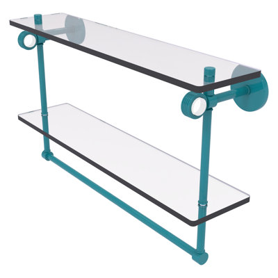 Tablette flottante 2 pièces avec barre à serviettes Clearview