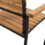 Chaise de patio en bois et métal