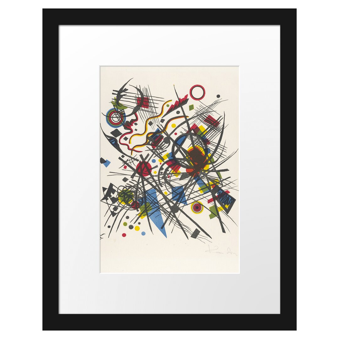 Wassily Kandinsky - Lithographie Für Die Vierte - Im Bilderrahmen Mit Galerie-Passepartout