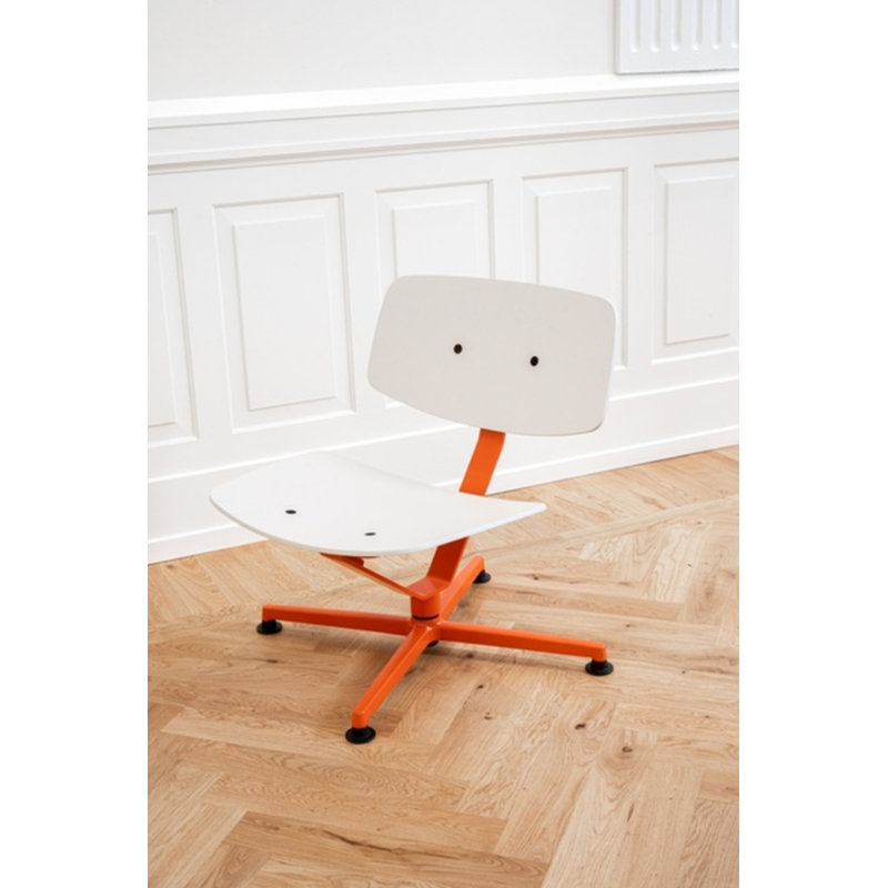 Arba Chair, White/Orange