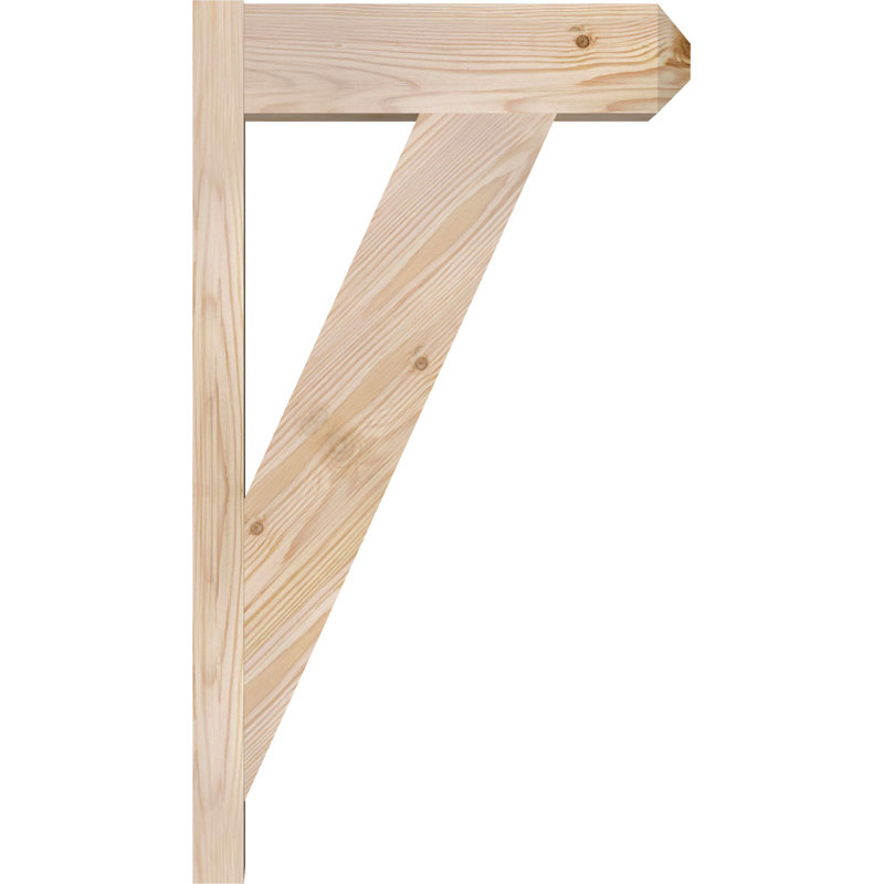 Artisan traditionnel en bois rustique, P 16 po x H 28 po, Sapin Douglas de 5 1/2 po (lisse)