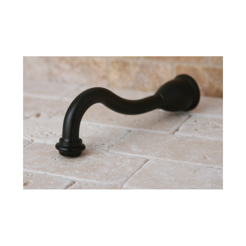 Kingston Brass Heritage 8-Inch Non-Diverter Tub Spout, Oil Rubbed Bronze