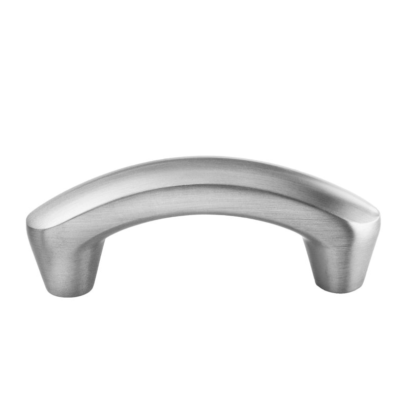 Selma 4" Center to Center Satin Nickel Arch Pull, Satin Nickel, 4"