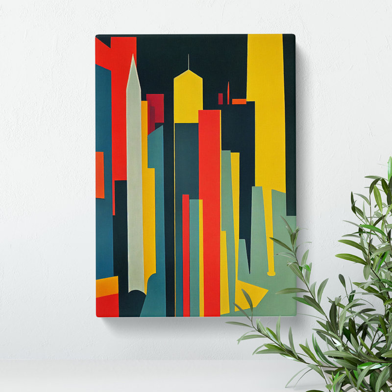 Unique Architecture No.5 Skyscraper - Wrapped Canvas, 50cm H x 35cm W x 3cm D