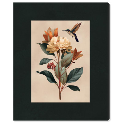 Hummingbird Dreams Canvas Print Botanical Art by Art Remedy