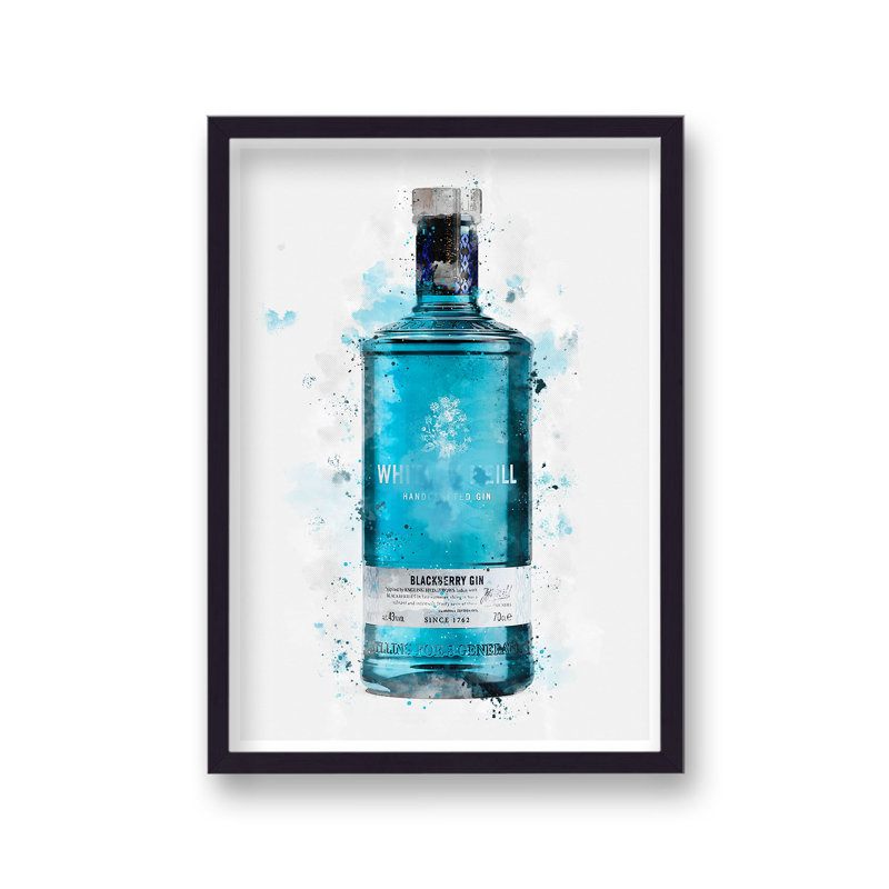 Gin Graphic Splash Whitley Neill Blackberry Inspired 1 Piece Single Picture Frame Wall Art