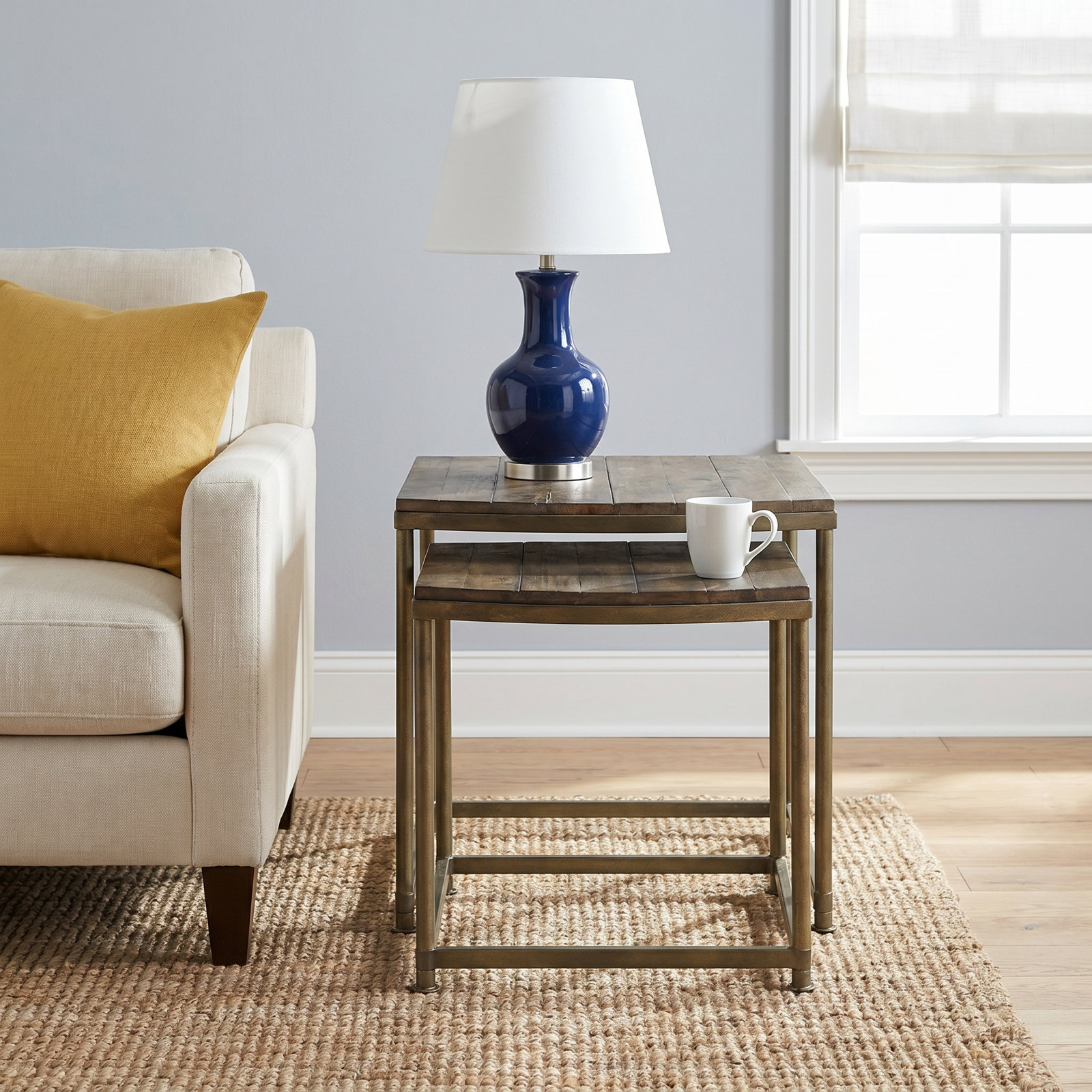 Debbi Solid Wood Nesting End Table