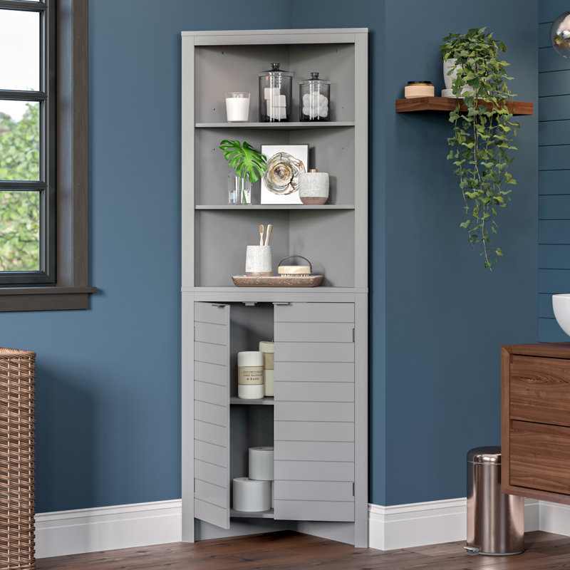 Linen Cabinet, Grey
