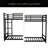Metal Twin Over Twin Bunk Bed/ Heavy-Duty Sturdy Metal/ Noise Reduced/ Safety Guardrail/No Box Spring Needed-1055960625