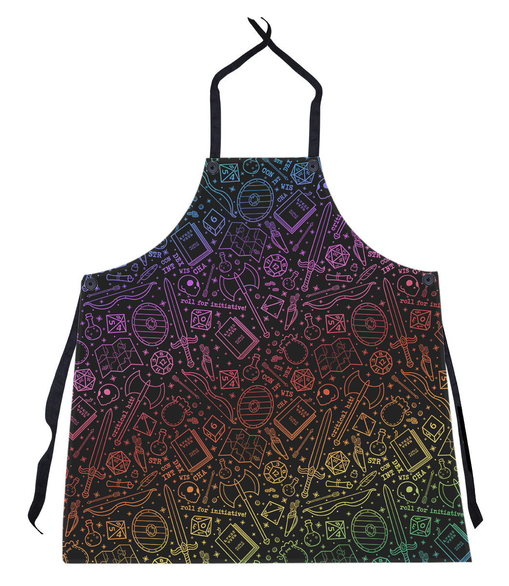 East Urban Home Katelyn Elizabeth Colour Lines RPG Pattern Apron ...