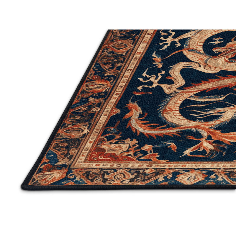 Machine Washable Persian Gray Area Rug, Rectangle 4' x 6'